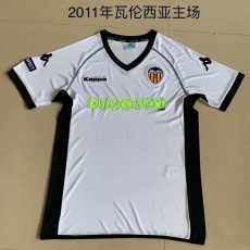 2011/12 Valencia Home Retro Soccer jersey