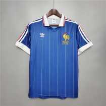 1982 France Home Retro Men Soccer jersey AAA36123