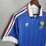 1982 France Home Retro Men Soccer jersey AAA36123