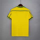 1998 Brazil Home Retro Soccer jersey