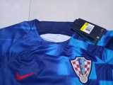 2022 Croatia Away Fans Kids Soccer jersey