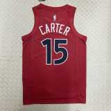 2022/23 RAPTORS CARTER #15 Red NBA Jerseys