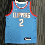 2021/22 CLIPPERS LEONARO #2 Azure NBA Jerseys