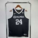 2023 MAMBA BRYANT #24 LAKERS Black NBA Jerseys