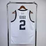 2023 MAMBA GiGi #2 LAKERS White NBA Jerseys