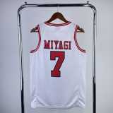 2023 SHOHOKU MIYAGI #7 White NBA Jerseys
