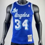 2023 LAKERS ONEAL #34 Blue NBA Jerseys