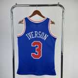 2023 76ERS IVERSON #3 Blue NBA Jerseys