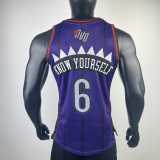 1996/97 76ERS KNOW YOURSELF #6 Purple NBA Jerseys