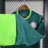 2023/24 Palmeiras Home Fans Long Sleeve Soccer jersey