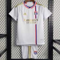 2023/24 Lyon Home Fans Kids Soccer jersey