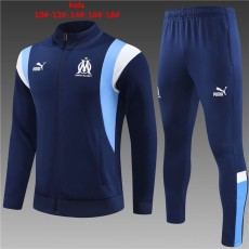 2023/24 Marseille Royal blue Jacket Kids Tracksuit