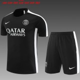 2023/24 PSG Black Kids Training Shorts Suit