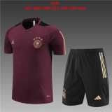 2023/24 Germany Maroon Kids Training Shorts Suit