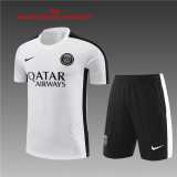 2023/24 PSG White Kids Training Shorts Suit