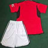 2023/24 Man Utd Home Fans Kids Soccer jersey