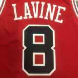 2023 BULLS LAVINE #8 Red Icon Edition Swingman Jersey NBA Jerseys