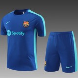 2023/24 BAR Blue short sleeve Training Shorts Suit