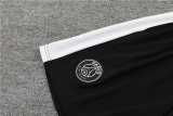 2023/24 PSG Black short sleeve Training Shorts Suit