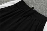 2023/24 PSG Black short sleeve Training Shorts Suit