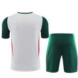 2023/24 Mexico White short sleeve Training Shorts Suit