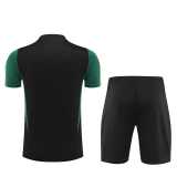 2023/24 Germany Black short sleeve Training Shorts Suit