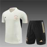 2023/24 Germany White short sleeve Training Shorts Suit