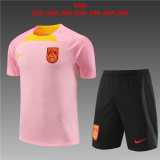 2023/24 China PR Pink Kids Training Shorts Suit