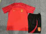 2023/24 China PR Red Kids Training Shorts Suit