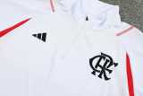 2023/24 Flamengo White Half Pull Tracksuit