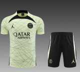 2023/24 PSG short sleeve Training Shorts Suit