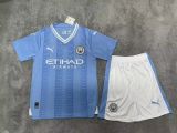 2023/24 Man City Home Fans Kids Soccer jersey