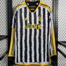 2023/24 JUV Home Fans Long Sleeve Soccer jersey