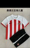 2023/24 Sunderland Home Fans Men Sets Soccer jersey