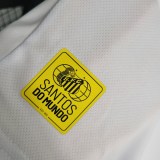 2023/24 Santos FC Home White Fans Kids Soccer jersey