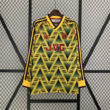 1991/92 ASN Away Yellow Retro Long Sleeve Soccer jersey