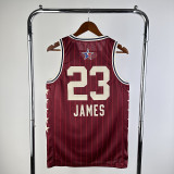 2023 JAMES #23 Red NBA Jerseys