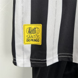 2023/24 Santos FC Away Black Fans Kids Soccer jersey