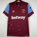 2023/24 West Ham Home Red Fans Soccer jersey