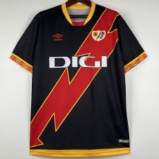 2023/24 Rayo Vallecano Away Black Fans Soccer jersey