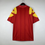 1992/93 Spain Home Red Retro Soccer jersey