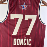 2023 DONCIC #77 Red NBA Jerseys