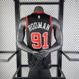 2024 BULLS RODMAN #91 Black NBA Jerseys