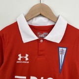 2023/24 CD Universidad Catolica Away Red Fans Kids Soccer jersey