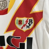 2023/24 Rayo Vallecano Home White Fans Kids Soccer jersey