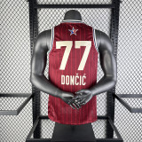 2023 DONCIC #77 Red NBA Jerseys