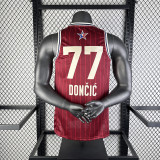 2023 DONCIC #77 Red NBA Jerseys