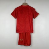 2023/24 Sevilla Away Red Fans Kids Soccer jersey