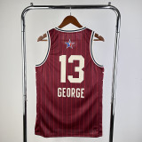 2023 GEORGE #13 Red NBA Jerseys