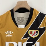 2023/24 Rayo Vallecano 3RD Yellow Fans Kids Soccer jersey